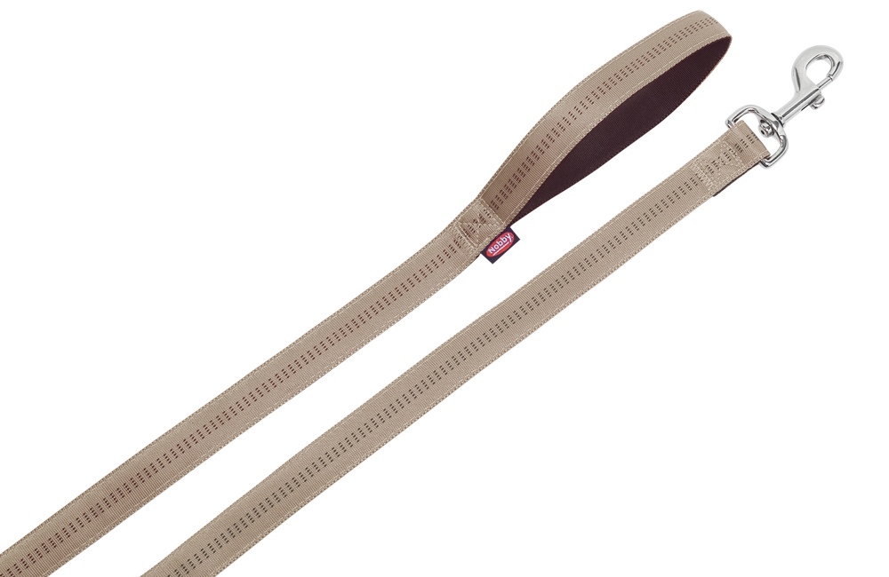 Nobby SOFT GRIP vodítko nylon 120cm / 10mm béžová 1 balení