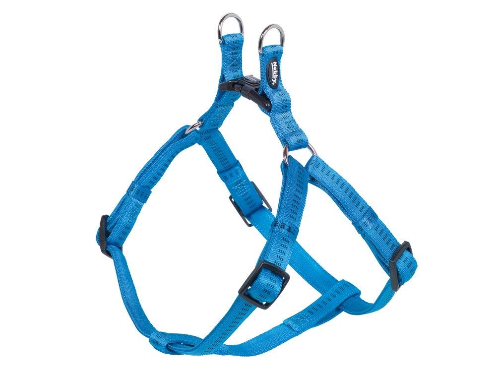 Nobby SOFT GRIP postroj nylon S-M 40-56cm / 15mm světle modrá 1 balení