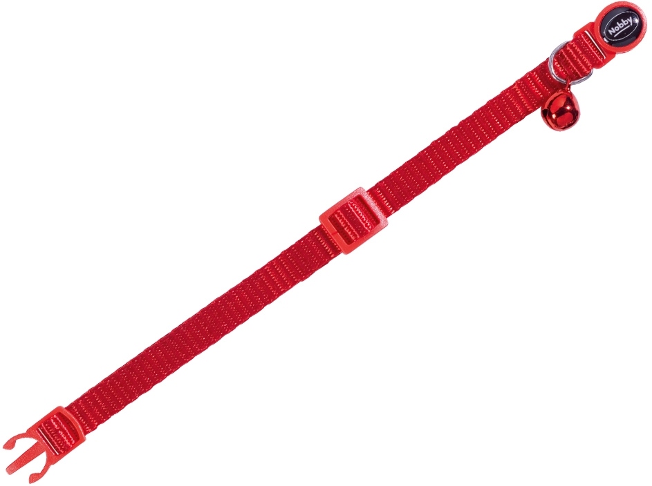 Nobby obojek s rolničkou pro kočky červený 1 balení
