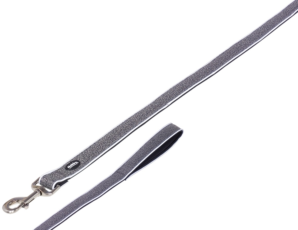 Nobby CAYO vodítko nylon-neopren šedá XS-S 120cm 1 balení