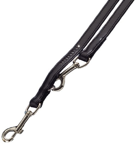 Nobby Crystal vodítko zdobené Swarovski L-XL 200cm / 16mm černá 1 balení