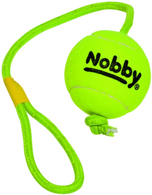 Nobby hračka tenisový míček XL 9cm s lanem 70cm 1 balení