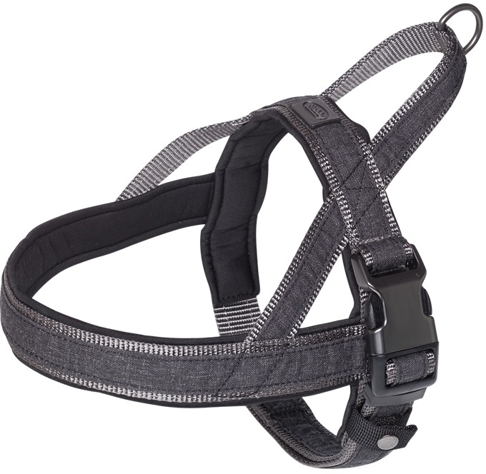 Nobby LINEN DELUXE norský postroj XL černá 1 balení