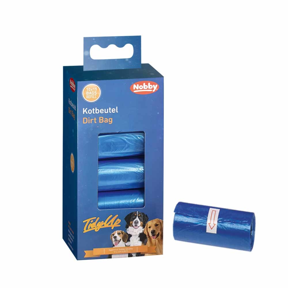 Nobby TidyUp Poop sáčky 10 rolí s 15 sáčky modrá 1 balení