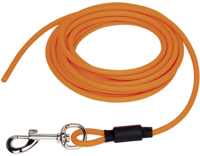Nobby COVER kulaté stopovací vodítko bez smyčky pvc oranžová neon S-M 10m 1 balení