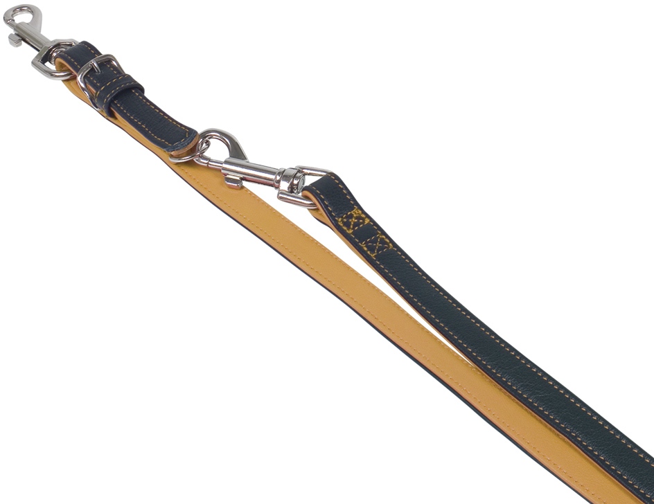 Nobby Pacific kožené vodítko oranžové lemování S-M 200cm / 14mm 1 balení