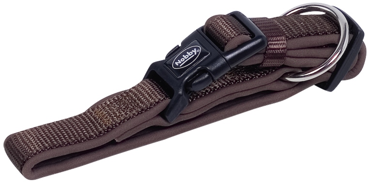 Nobby CLASSIC PRENO obojek neoprén hnědý M/L40-55cm 1 balení