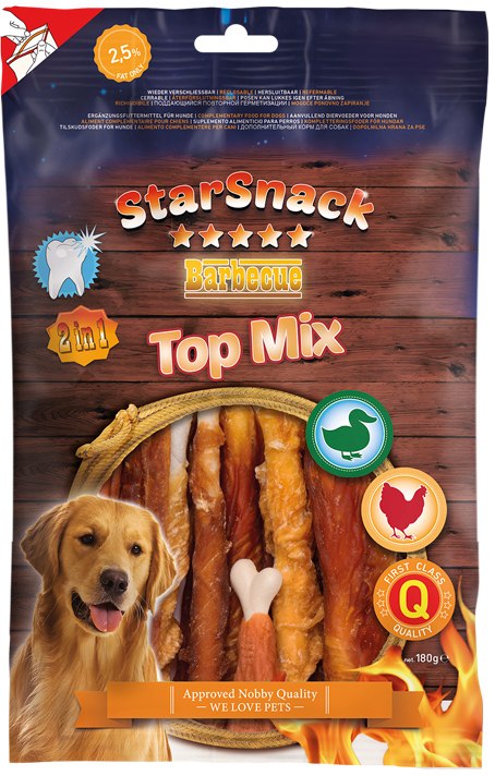 Nobby StarSnack BBQ Top Mix pamlsky 180g 1 balení