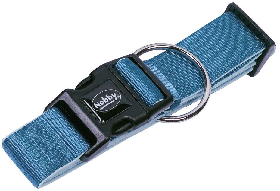 Nobby CLASSIC PRENO extra široký obojek neoprén světle modrá L 32-45cm 1 balení