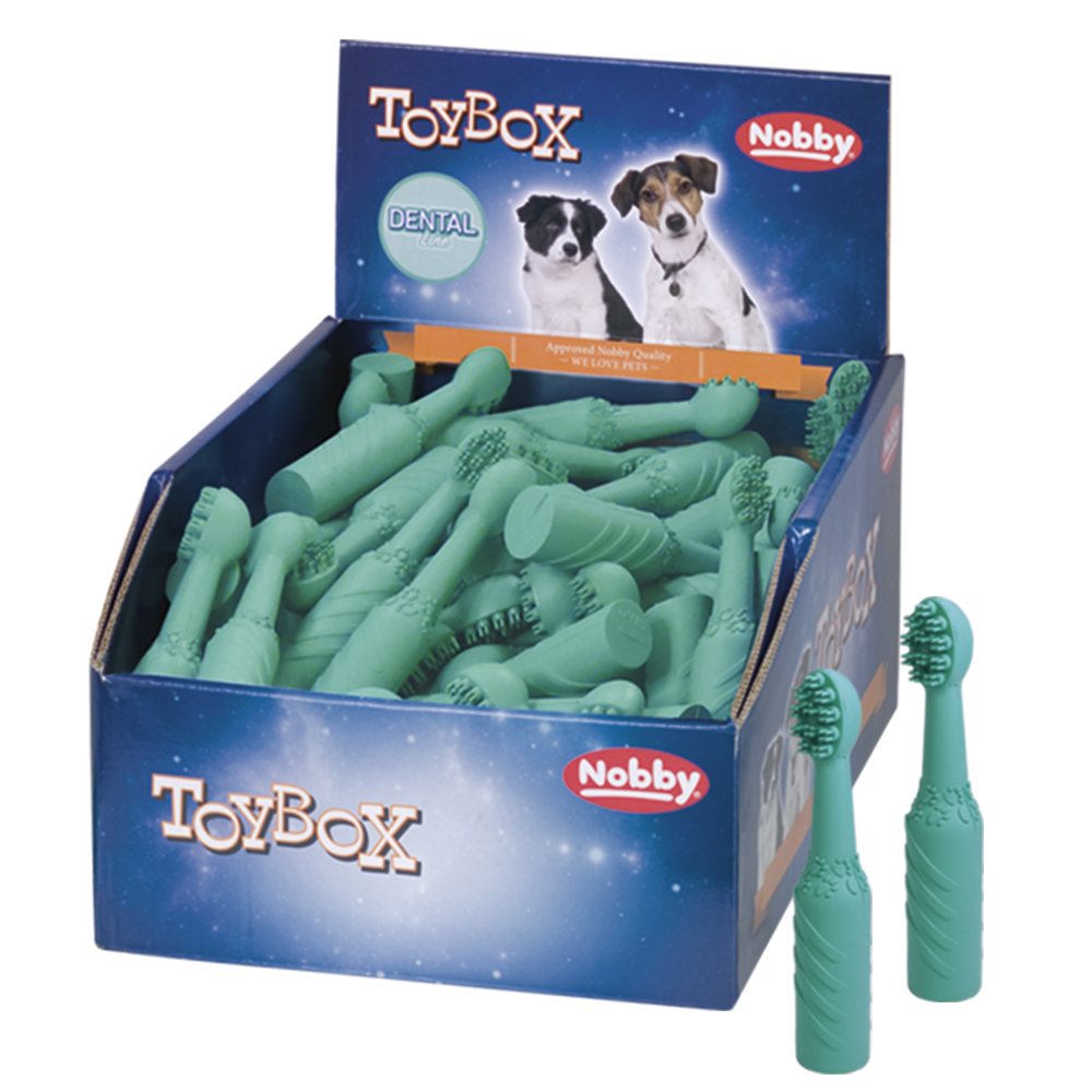 Nobby TOYBOX hračka zubní kartáček DENTAL LINE small 96 ks / 11,5 cm 1 balení