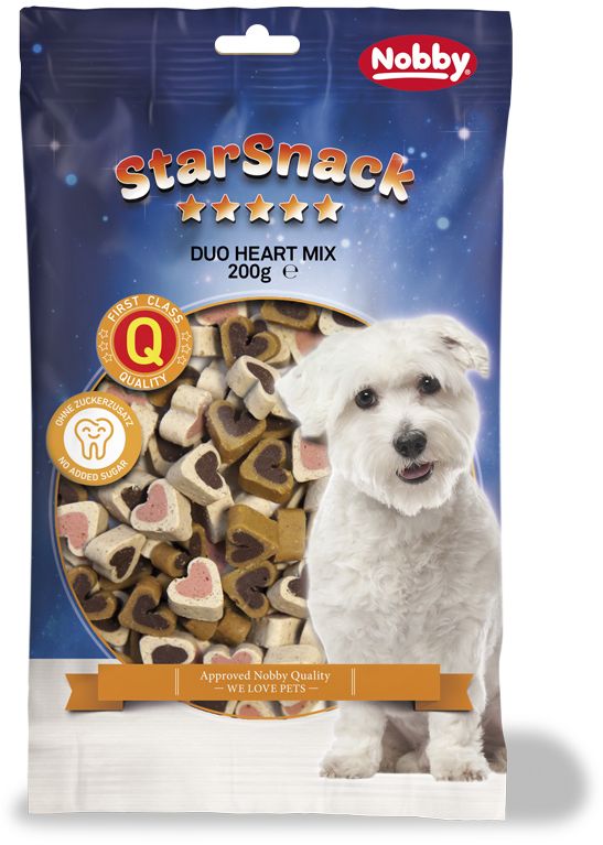 Nobby StarSnack Duo Heart Mix pamlsky pro psa 200g 1 balení