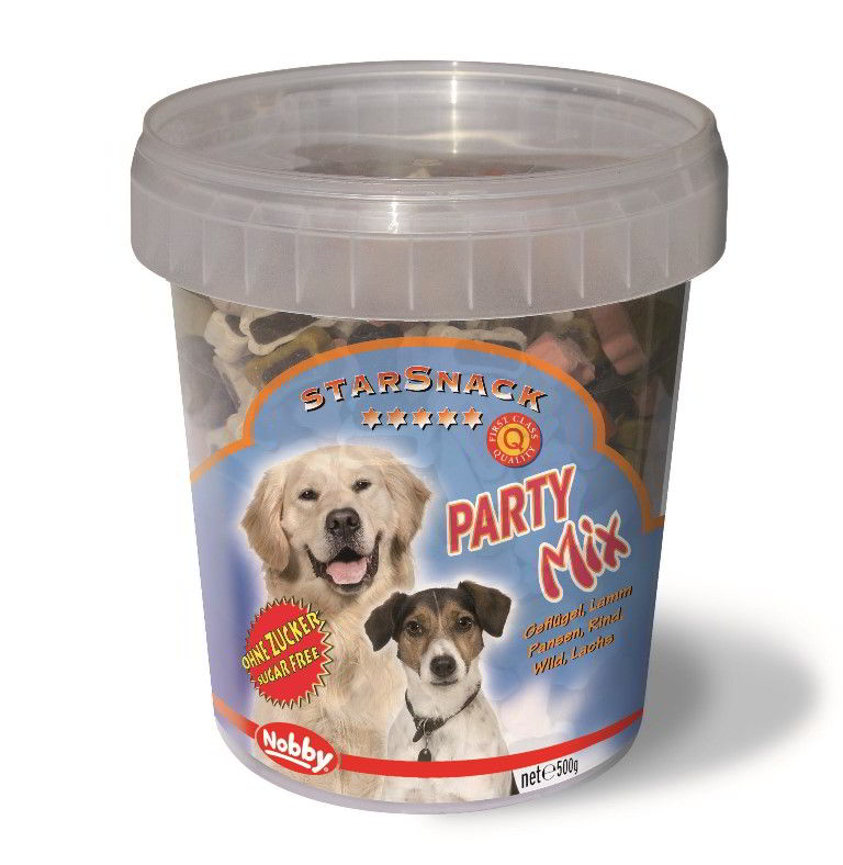 Nobby StarSnack Party Mix kyblík pamlsky pro psa 500g 1 balení