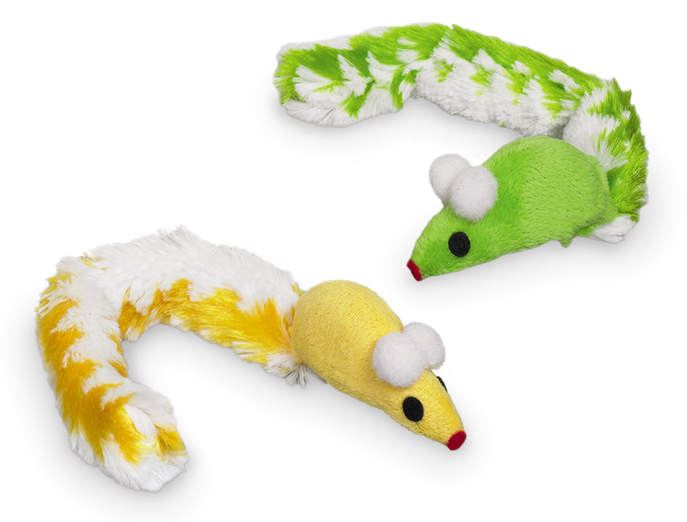 Nobby Catnip plyšové myšky s catnipem 2ks 23cm 2ks 1 balení