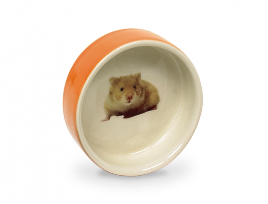Nobby Hamster keramická miska hlodavec 7,5 x 2,5cm oranžová 1 balení