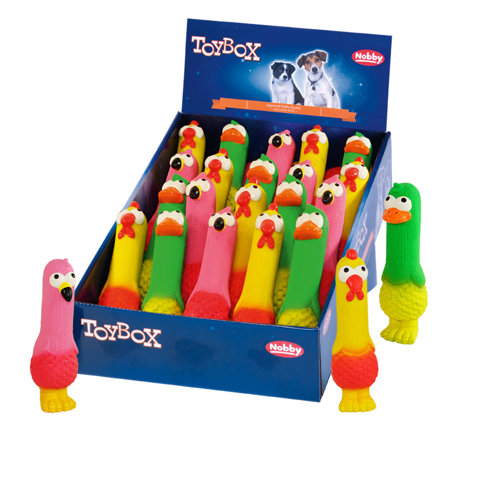 Nobby Latexoví ptáčci, display 22 ks, 15,5-16 cm 1 balení