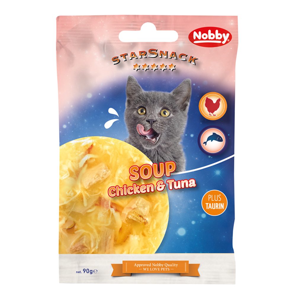 Nobby StarSnack Cat Polévka kuře a tuňák 90 g 1 balení