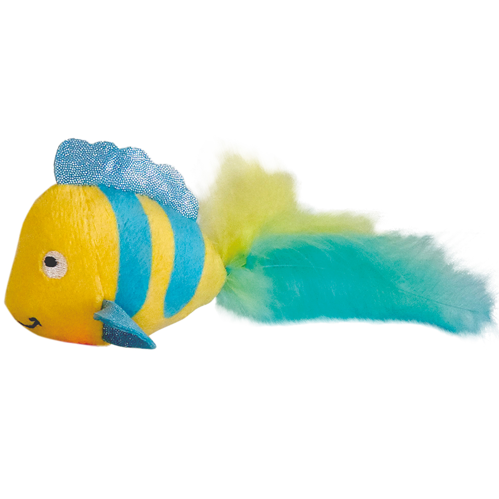 Nobby hračka kočka Plyšová rybka blikající s catnipem 18 cm 1 balení