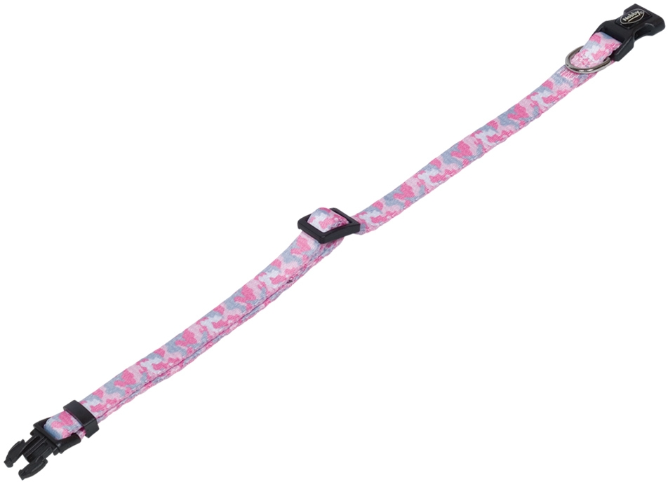 Nobby obojek maskáčový CAMOUFLAGE 20-35 cm růžová 1 balení