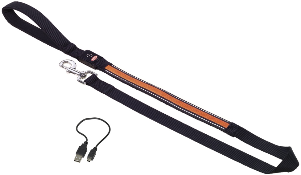 Nobby Flash Mesh svítící oranžové vodítko 120cm / 25mm 1 balení