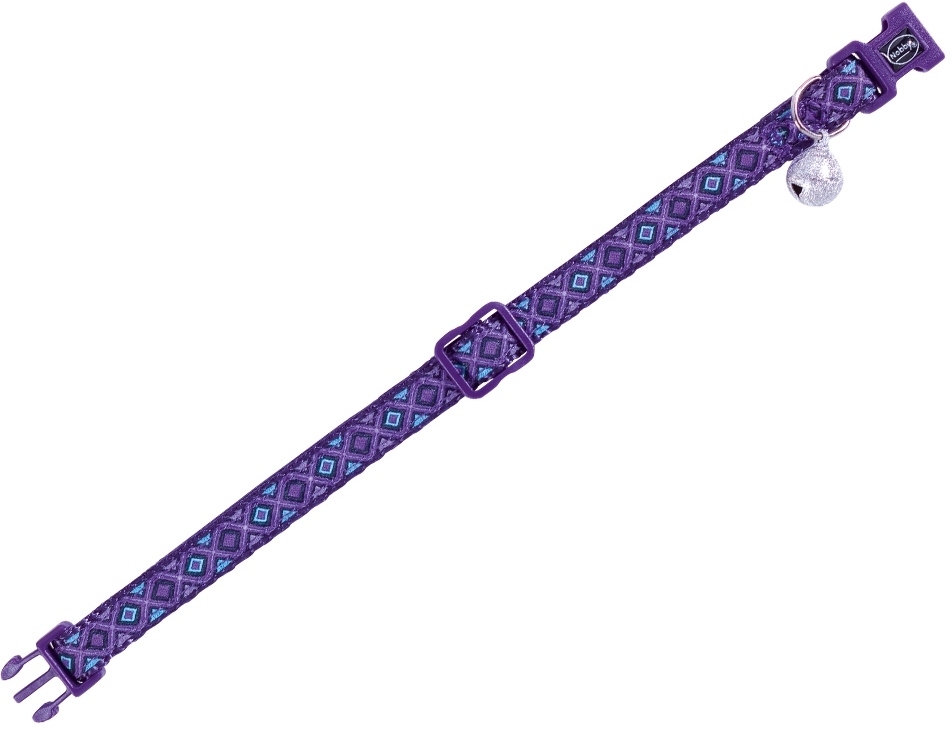 Nobby Design Lilac obojek s rolničkou pro kočky fialový 1ks 1 balení