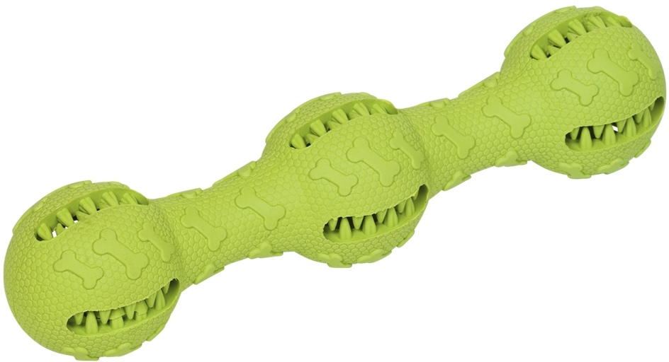 Nobby hračka dentální tyč s míčky pro psy 21 cm zelená 1 balení