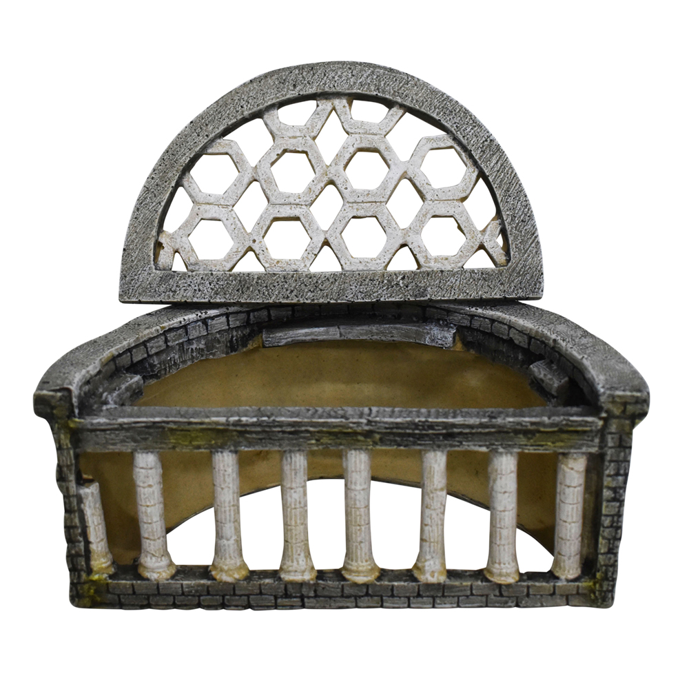 Nobby Akvarijní dekorace SÍŇ SE SLOUPY úkryt pro ryby, 21 x 12,5 x 9,5 cm 1 balení