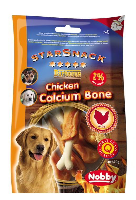 Nobby StarSnack Chicken Calcium Bone kalciová kost s kuřetem 70g 1 balení