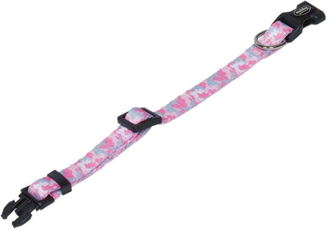 Nobby obojek maskáčový CAMOUFLAGE 13-20 cm růžová 1 balení