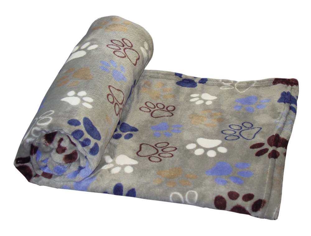 Nobby fleecová kostkovaná deka PIPPA Classic 50 x 75 cm světle šedá 1 balení