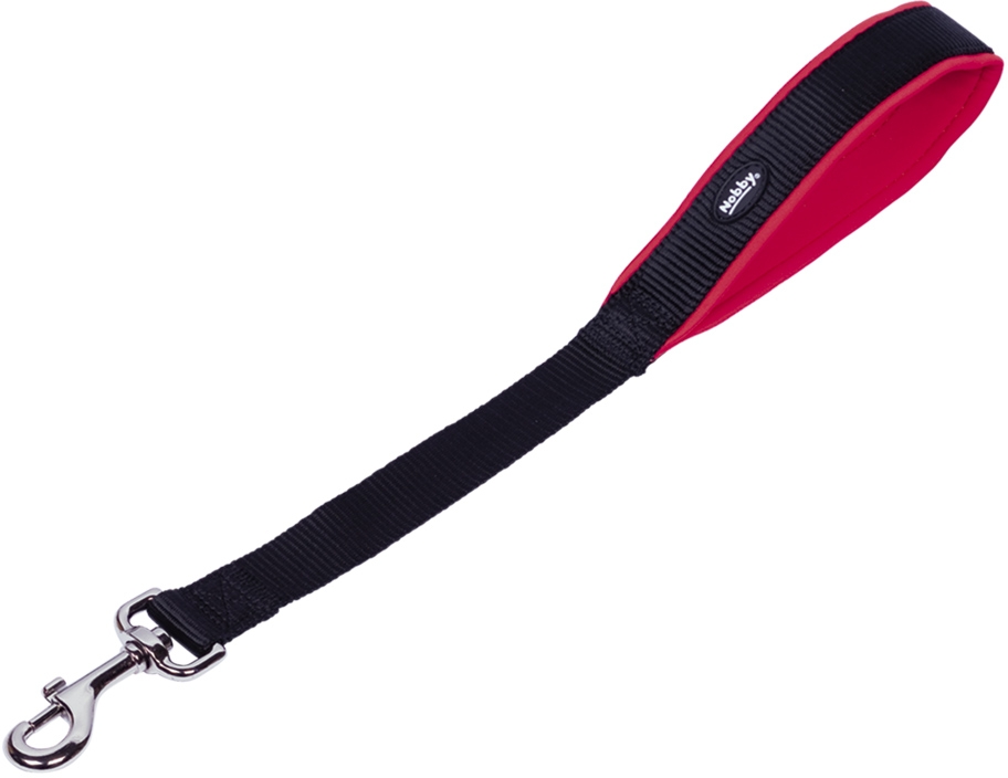 Nobby ruční vodítko / couračka neoprén červená 30cm 1 balení