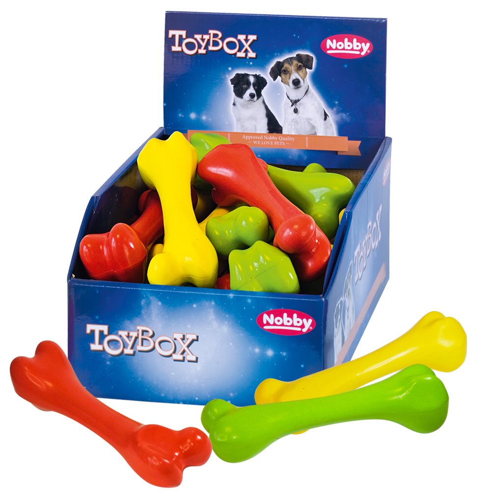 Nobby Nobby TOYBOX Dog hračky gumová kost 14 ks / 19,5 cm 1 balení