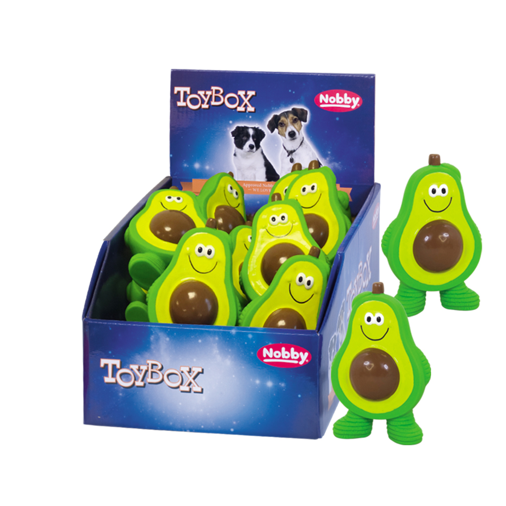 Nobby TOYBOX latex hračka pes Avocado 15 ks 1 balení