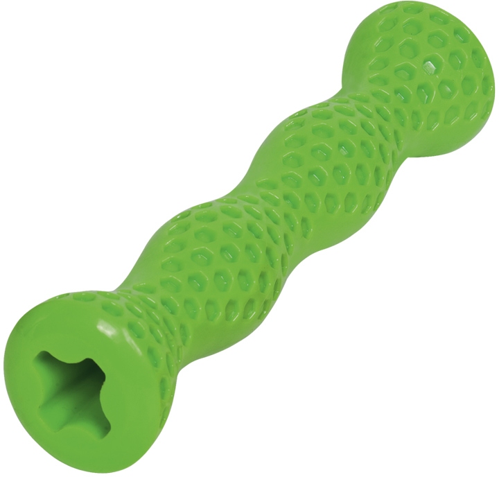 Nobby hračka pro psy termoplastická guma vlnka zelená 22,5cm 1 balení
