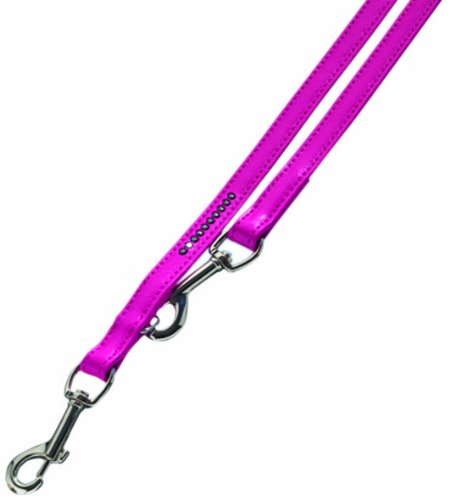 Nobby Crystal vodítko zdobené Swarovski S-M 200cm / 12mm růžová 1 balení