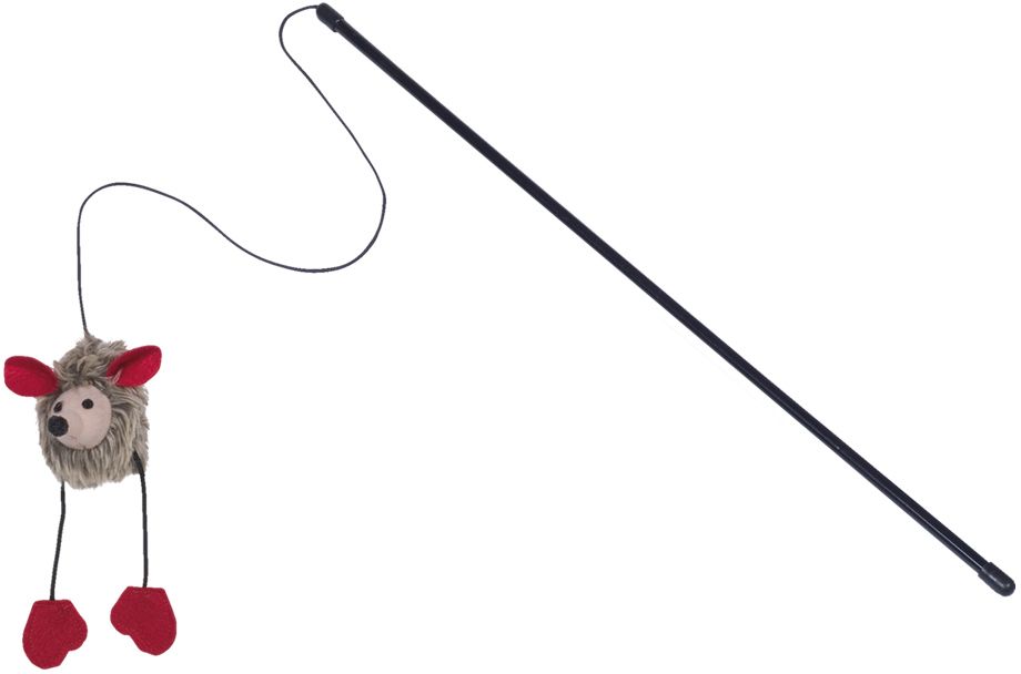 Nobby hračka pro kočky udice myš spec. zvuk 50cm 1 balení