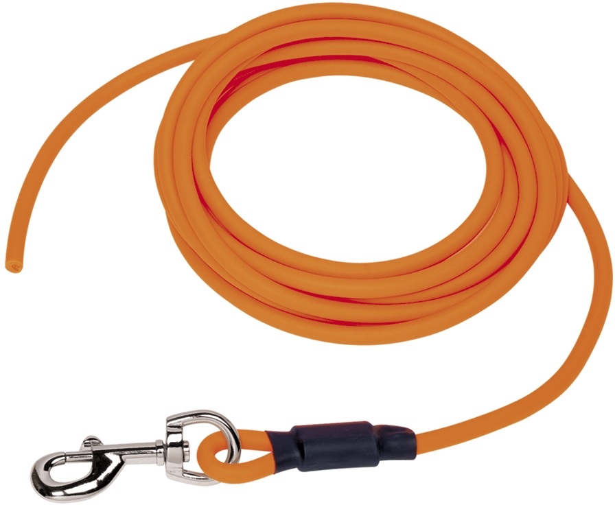 Nobby COVER kulaté stopovací vodítko bez smyčky pvc oranžová neon M-L 5m 1 balení