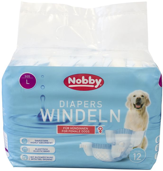 Nobby papírové pleny pro feny L 38-56cm (12 ks) 1 balení