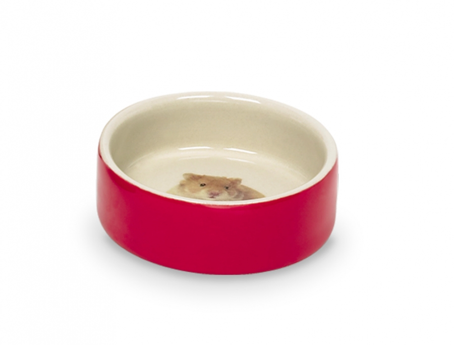 Nobby Hamster keramická miska hlodavec 7,5 x 2,5cm červená 1 balení