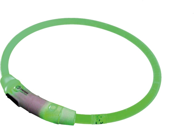 Nobby Starlight svítící obojek ABS plast zelená 45cm 1 balení