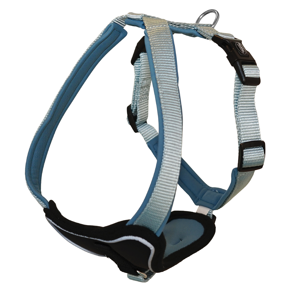 Nobby Komfortní postroj Classic Preno, pastelová modrá, D: 60-75 cm; Š: 30 mm 1 balení