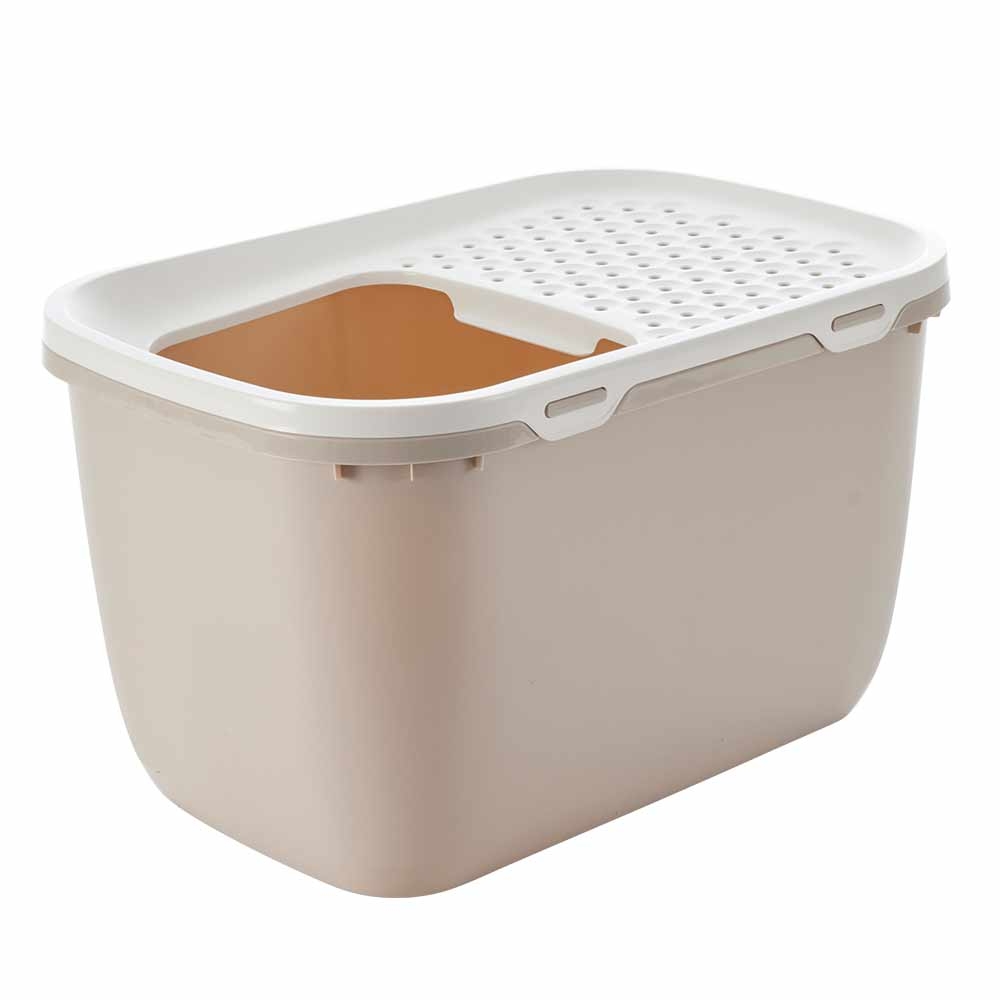 Savic kočičí záchod Hop In GIANT 74 x 49,7 x 43 cm mocca-bílá 1 balení