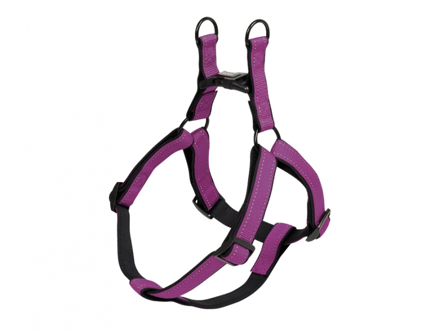 Nobby Classic Reflect Soft reflexní postroj S 40-56cm fialová 1 balení