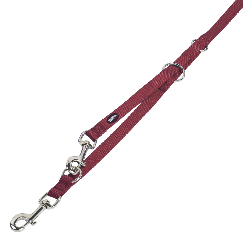 Nobby Výcvikové vodítko Classic, bordó, d: 200 cm; š: 10 mm 1 balení