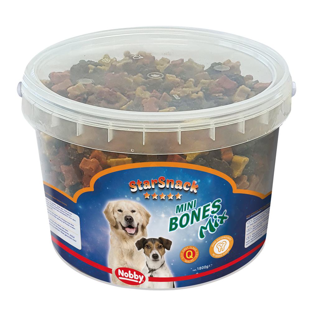 Nobby StarSnack Mini Bones pamlsky kyblík 1.800 g 1 balení