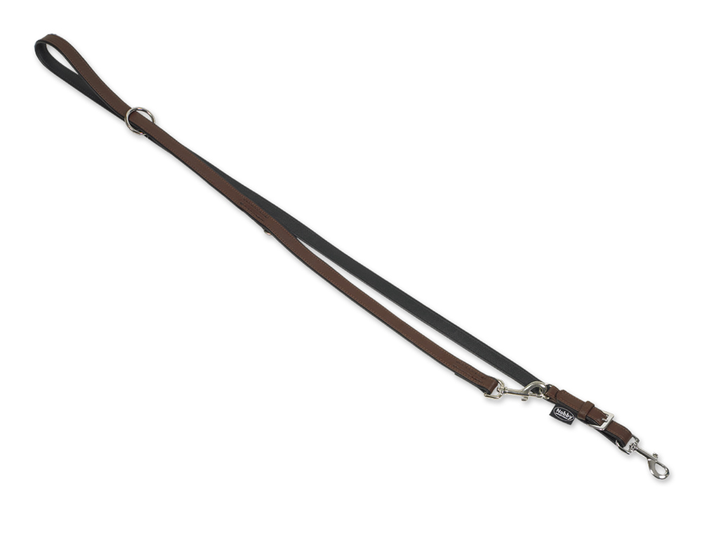 Nobby SOUTH přepínací vodítko nappa kůže hnědá L-XL 2m 18mm 1 balení
