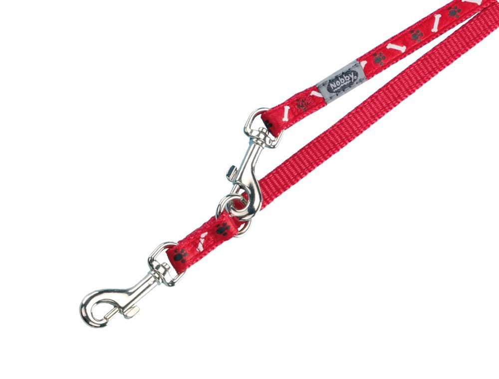 Nobby MINI textilní vodítko 200cm / 10mm červená 1 balení