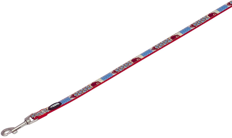 Nobby STYLE vodítko červené nylon M-L 1,20m 20mm 1 balení