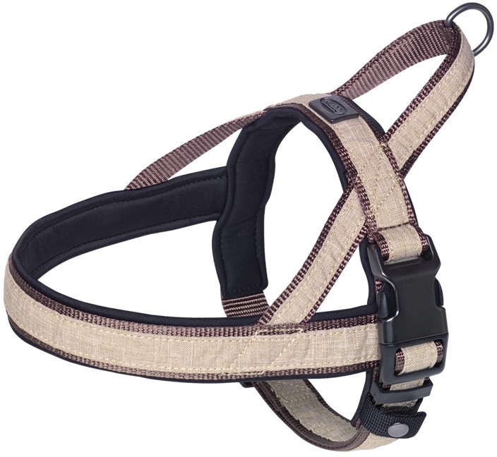 Nobby LINEN DELUXE norský postroj L-XL hnědá 1 balení