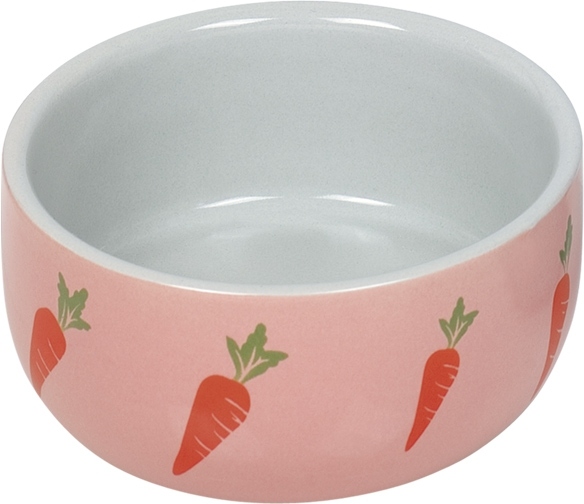 Nobby WORTEL keramická krmná miska pro hlodavce růžová 11x4,5cm/0,3l 1 balení