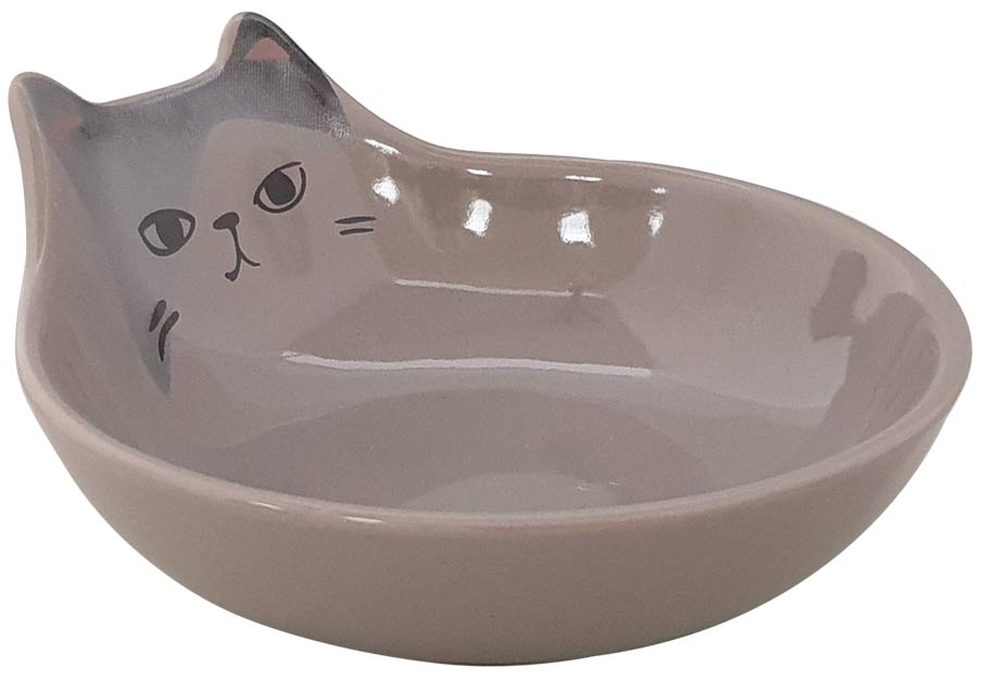 Nobby keramická miska pro kočku Kato šedá 12 cm 150 ml 1 balení